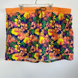 NWOT SHEIN Floral Swim Trunks